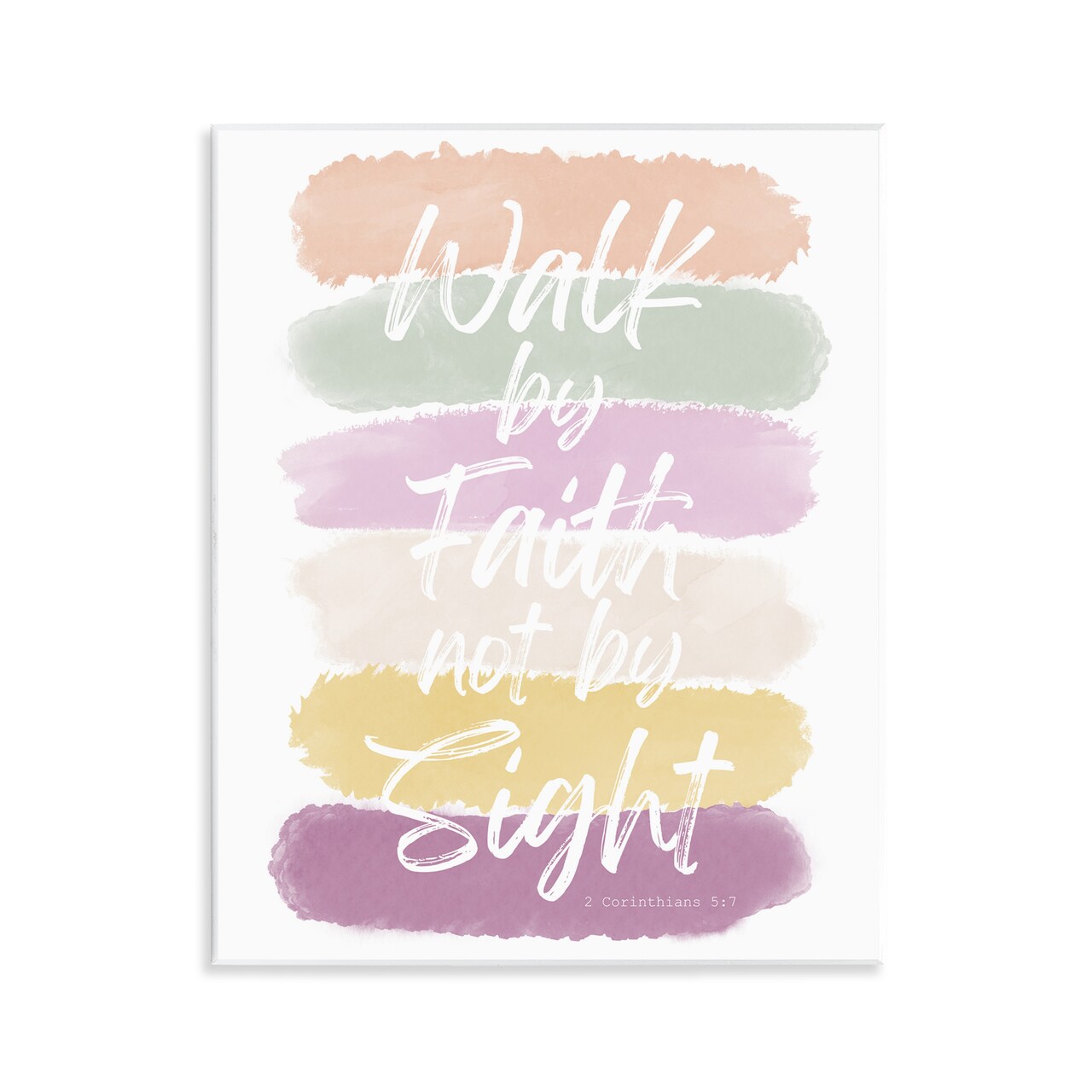 Stupell Industries Walk by Faith Pastels Wall Plaque By Marcus Prime